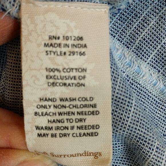 Soft Surroundings Aruba Blue Tunic size Medium - Picture 7 of 7